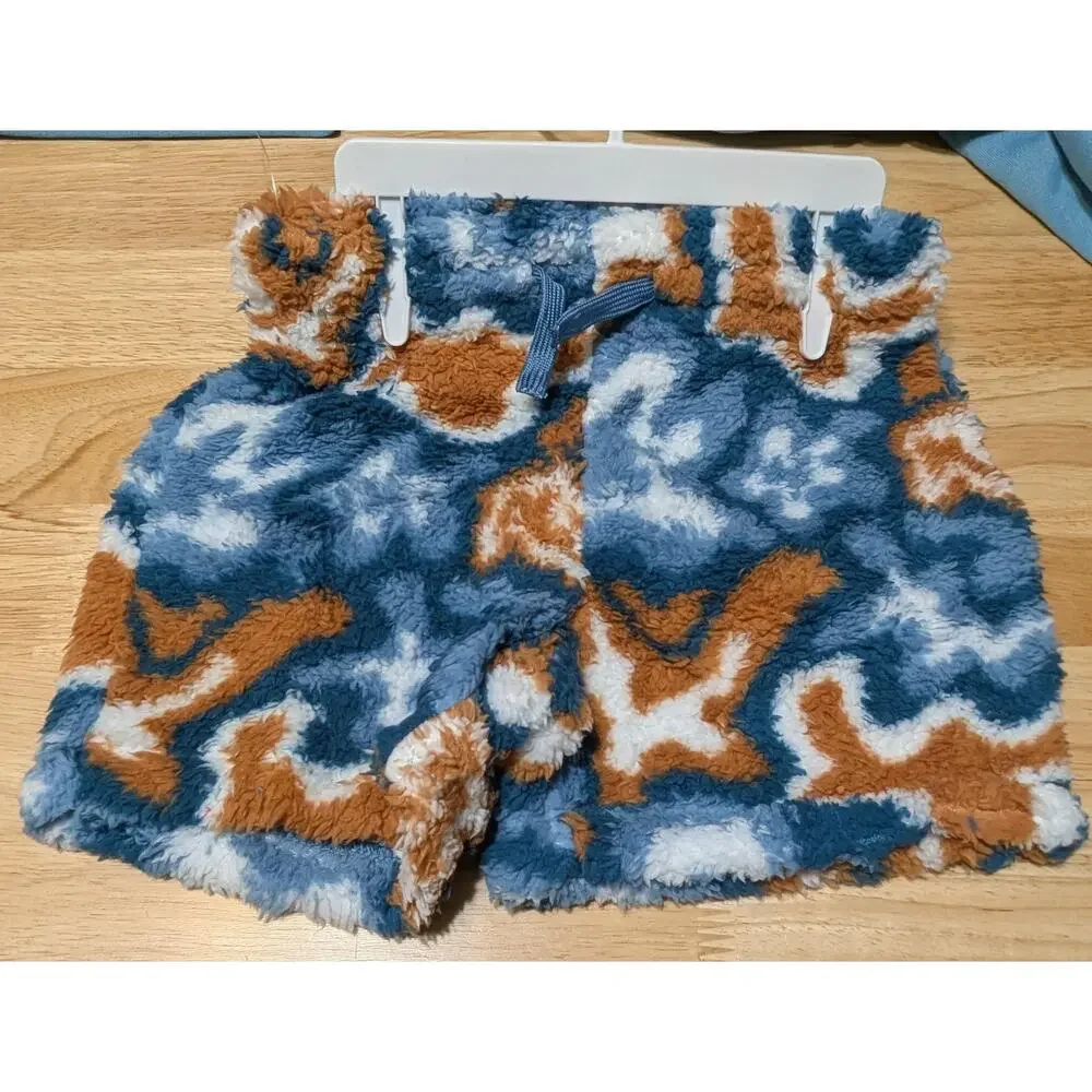 Art Class Pajama Set Youth XS 4/5 Blue‎ Long Sleeve Do Not Disturb Fuzzy Shorts